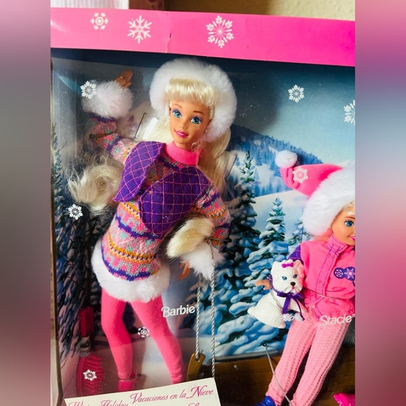 Vintage Winter Holiday Barbie , Kelly, Stacie ,skipper - Picture 7 of 11